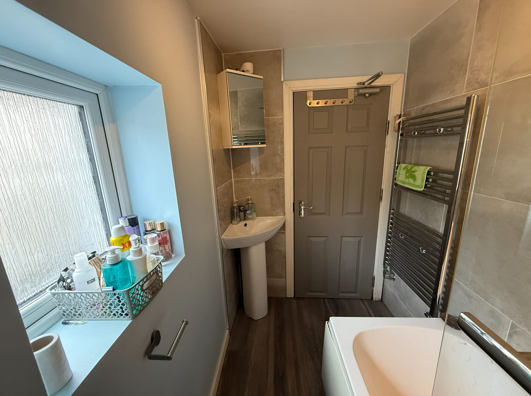 Bathroom with bath, current condition 2026