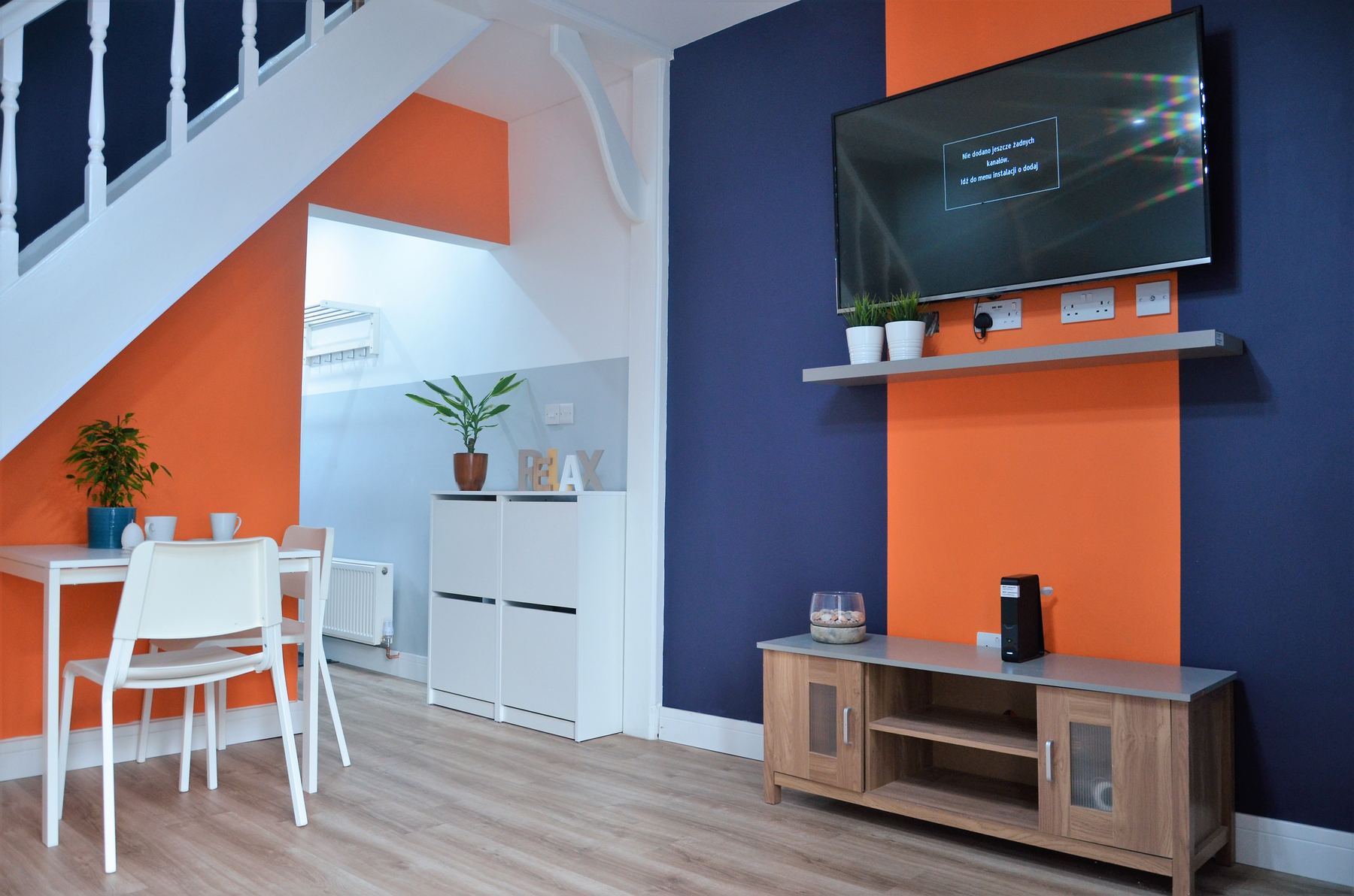 Shared living space after refurbishment