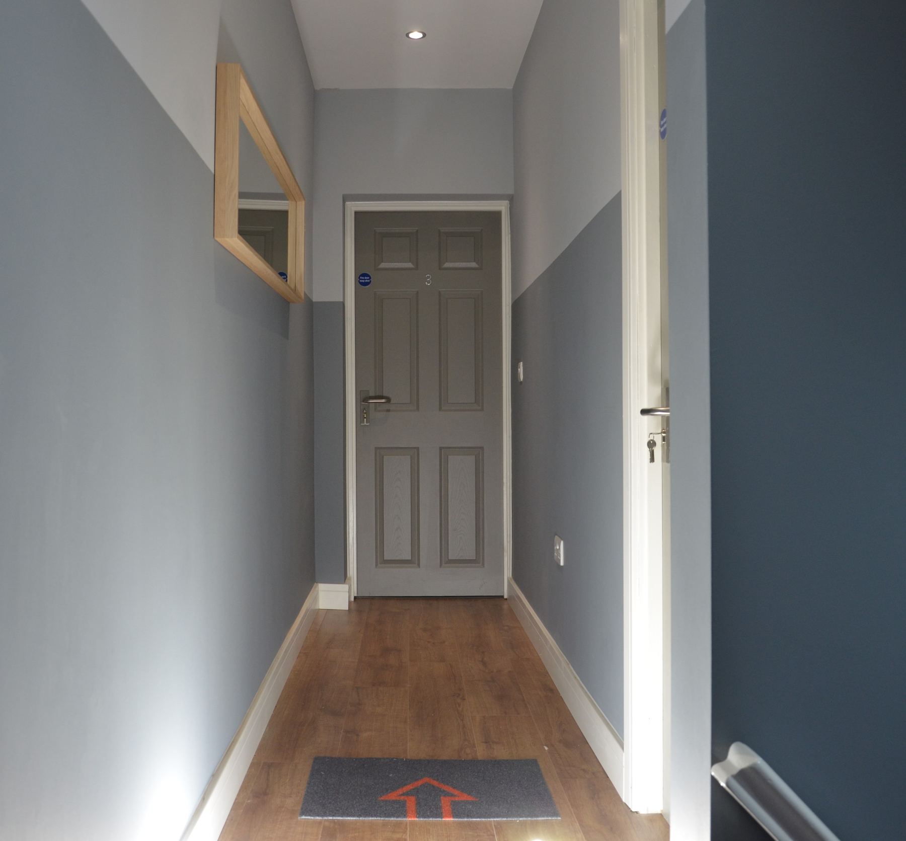 Upstairs hallway after refurbishment