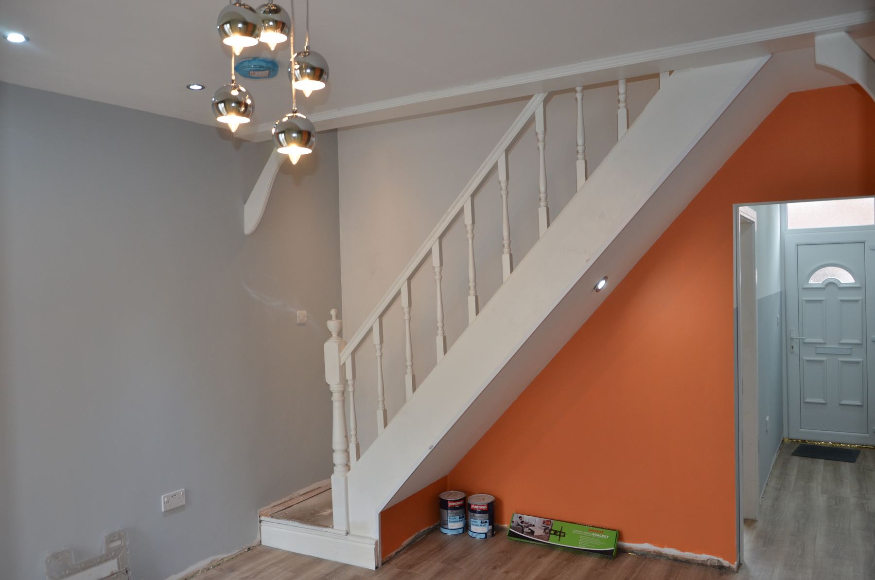 Second view of shared living space after refurbishment