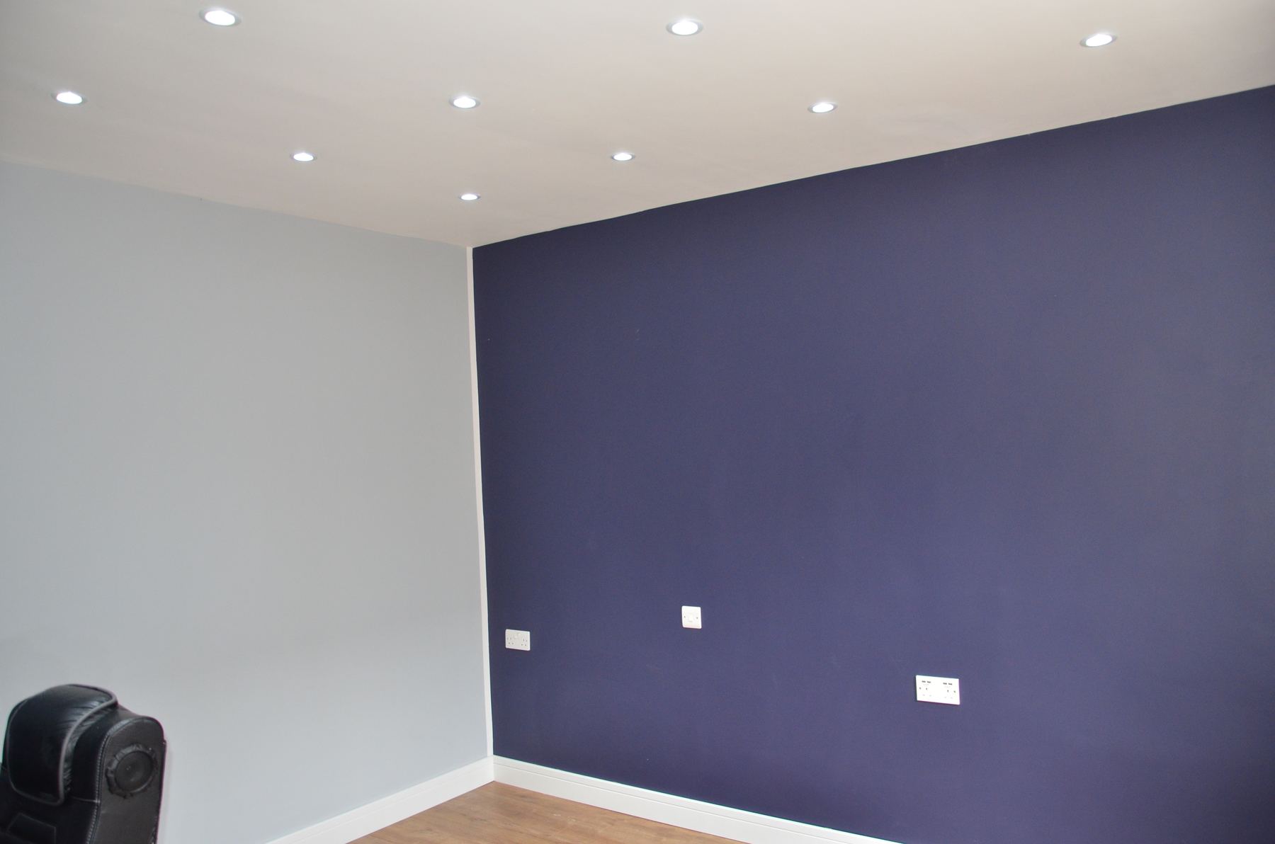 Wide room finish after refurbishment
